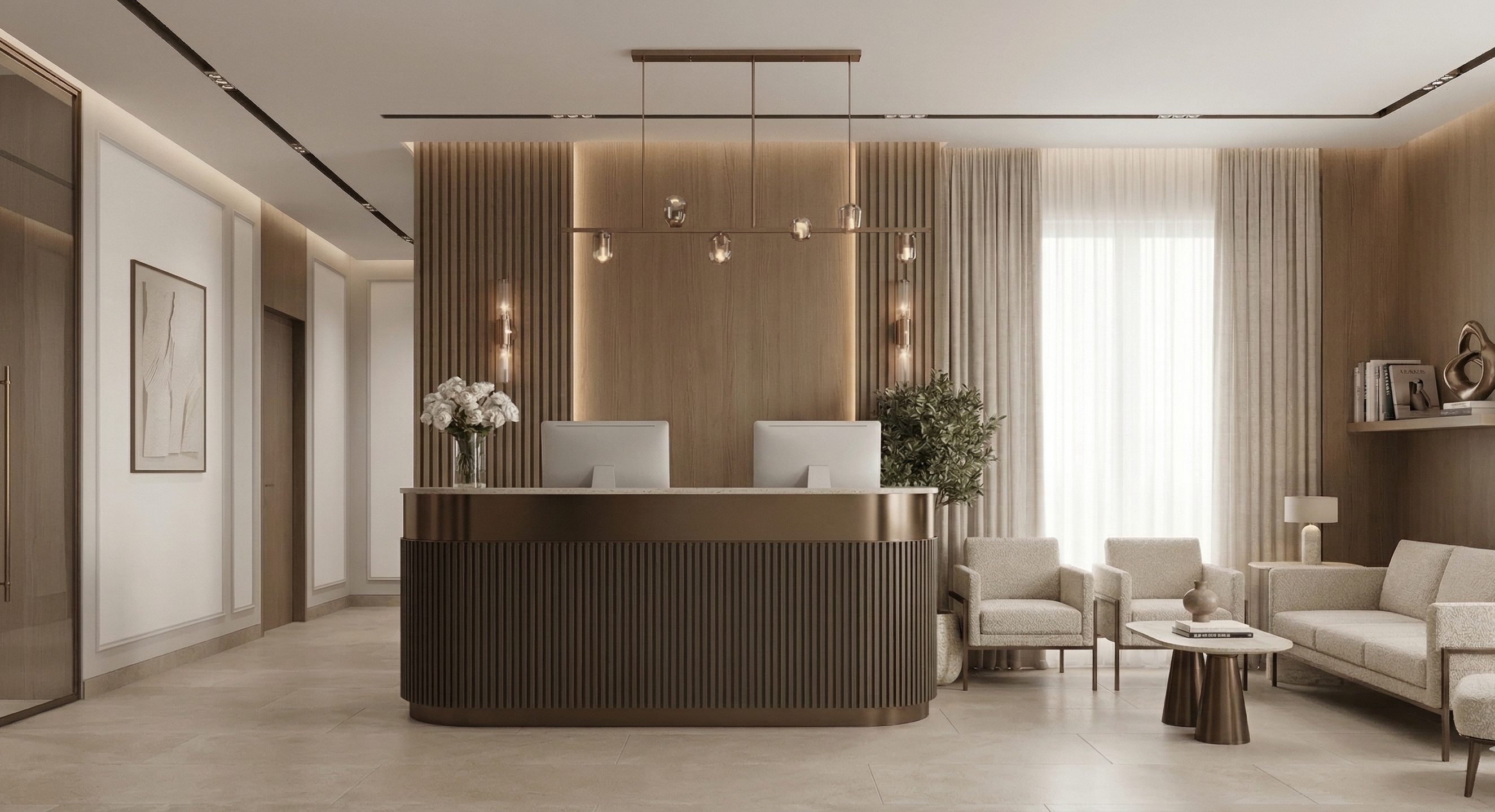 Recepção de Clínica Moderna